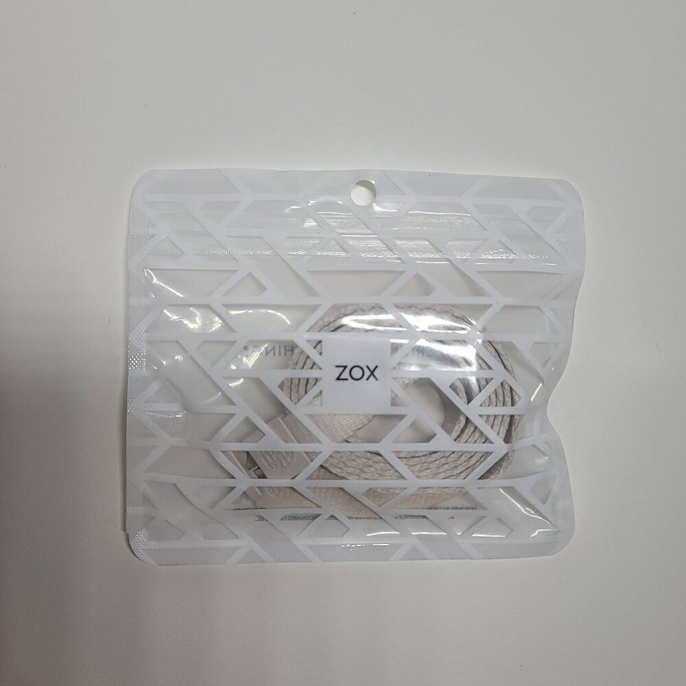 Zox Lunar Gray/Beige Replacement String For Hoodie Drawstring Swapstring